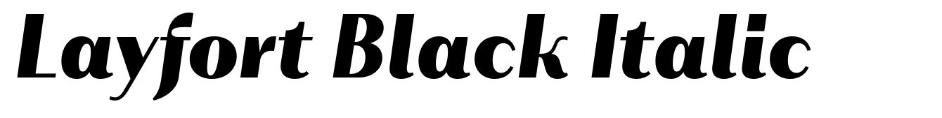 Layfort Black Italic